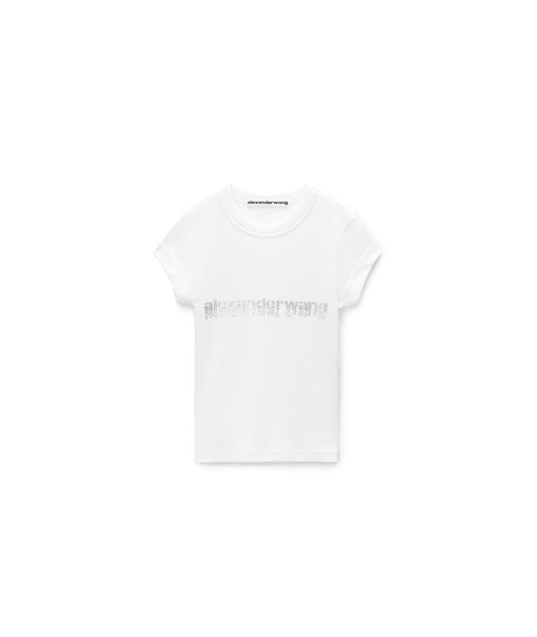 ALEXANDER WANG Белая хлопковая футболка, фото 1
