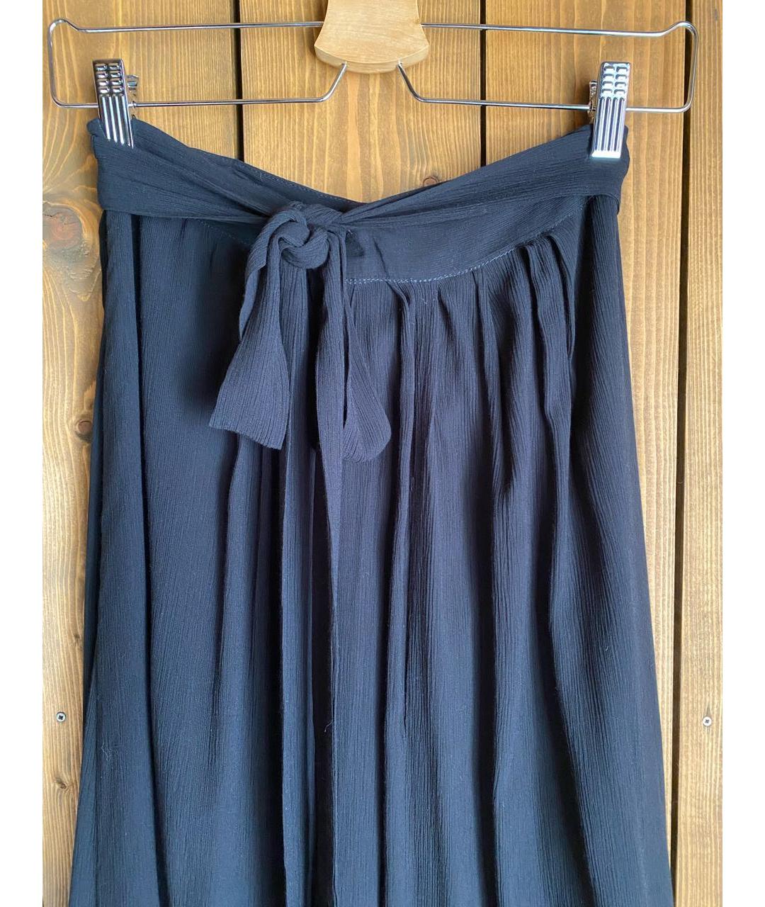 ISABEL MARANT Черная вискозная юбка макси, фото 4