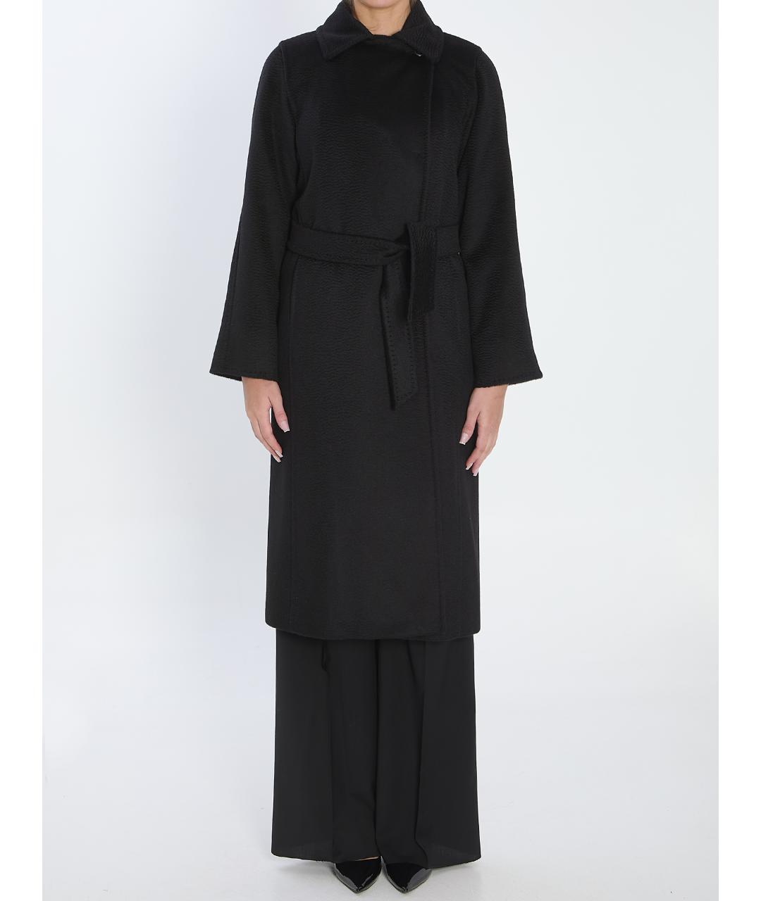 MAX MARA Черное шерстяное пальто, фото 2