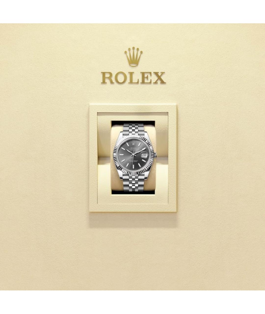 ROLEX Серые часы из белого золота, фото 2