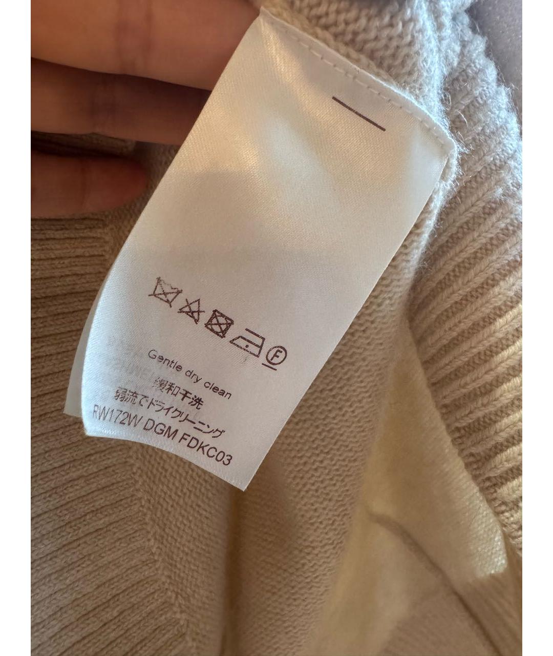 LOUIS VUITTON Бежевый кашемировый кардиган, фото 6