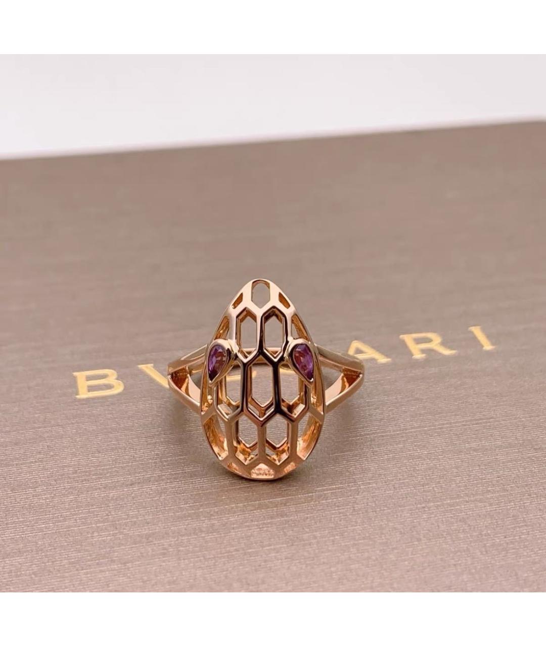 BVLGARI Золотое кольцо из розового золота, фото 7