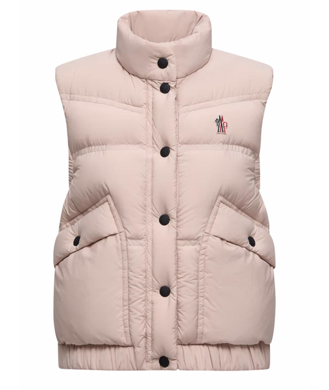 MONCLER GRENOBLE Розовый полиамидовый жилет, фото 1