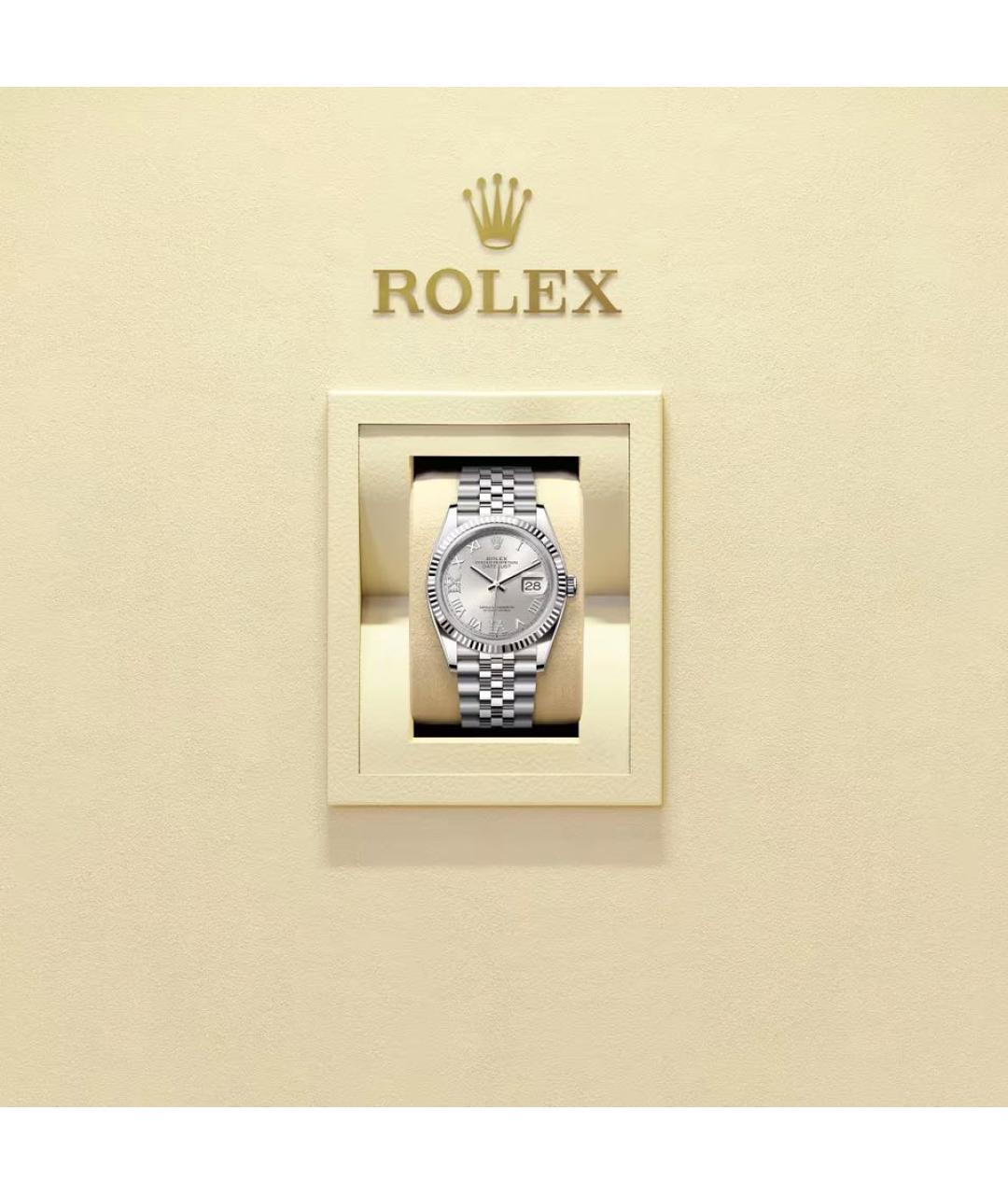 ROLEX Серые часы из белого золота, фото 2