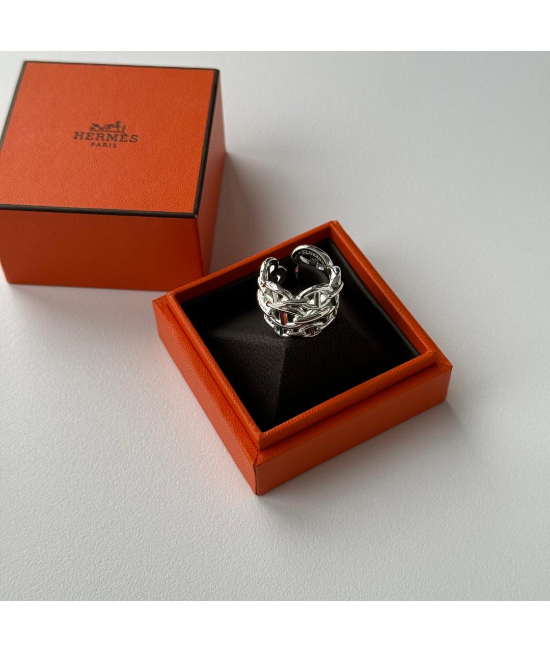 HERMES Серебряное серебряное кольцо, фото 3