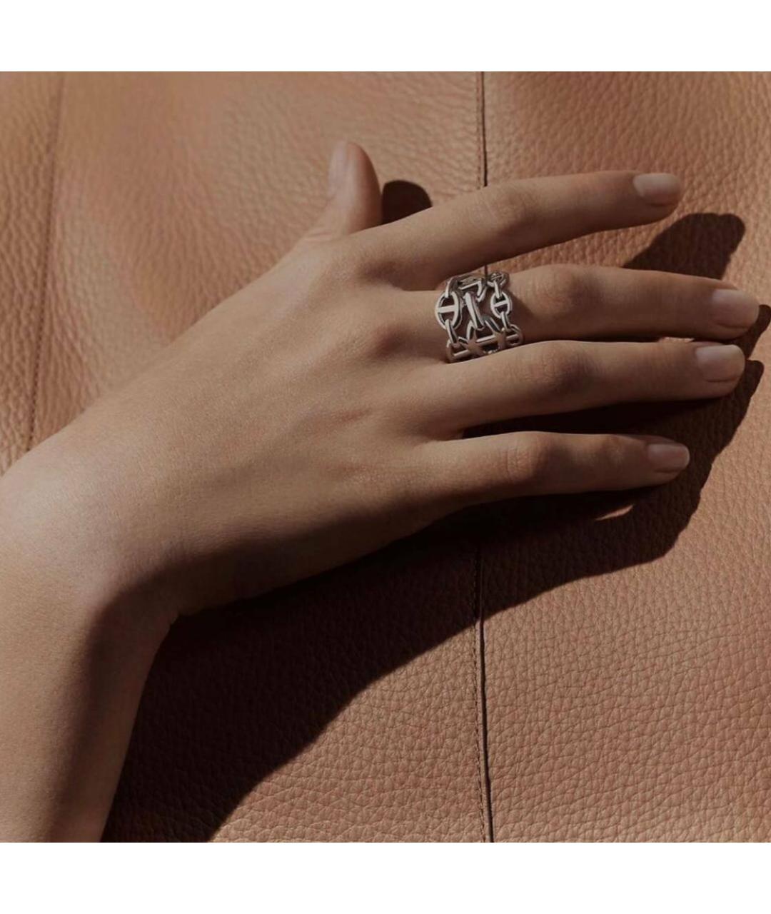 HERMES Серебряное серебряное кольцо, фото 6