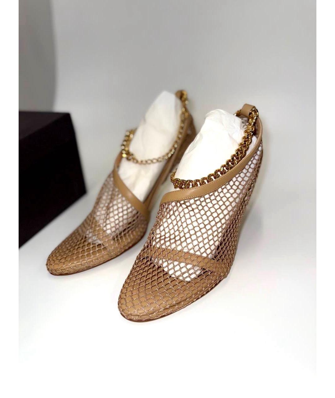 BOTTEGA VENETA Бежевые босоножки, фото 2