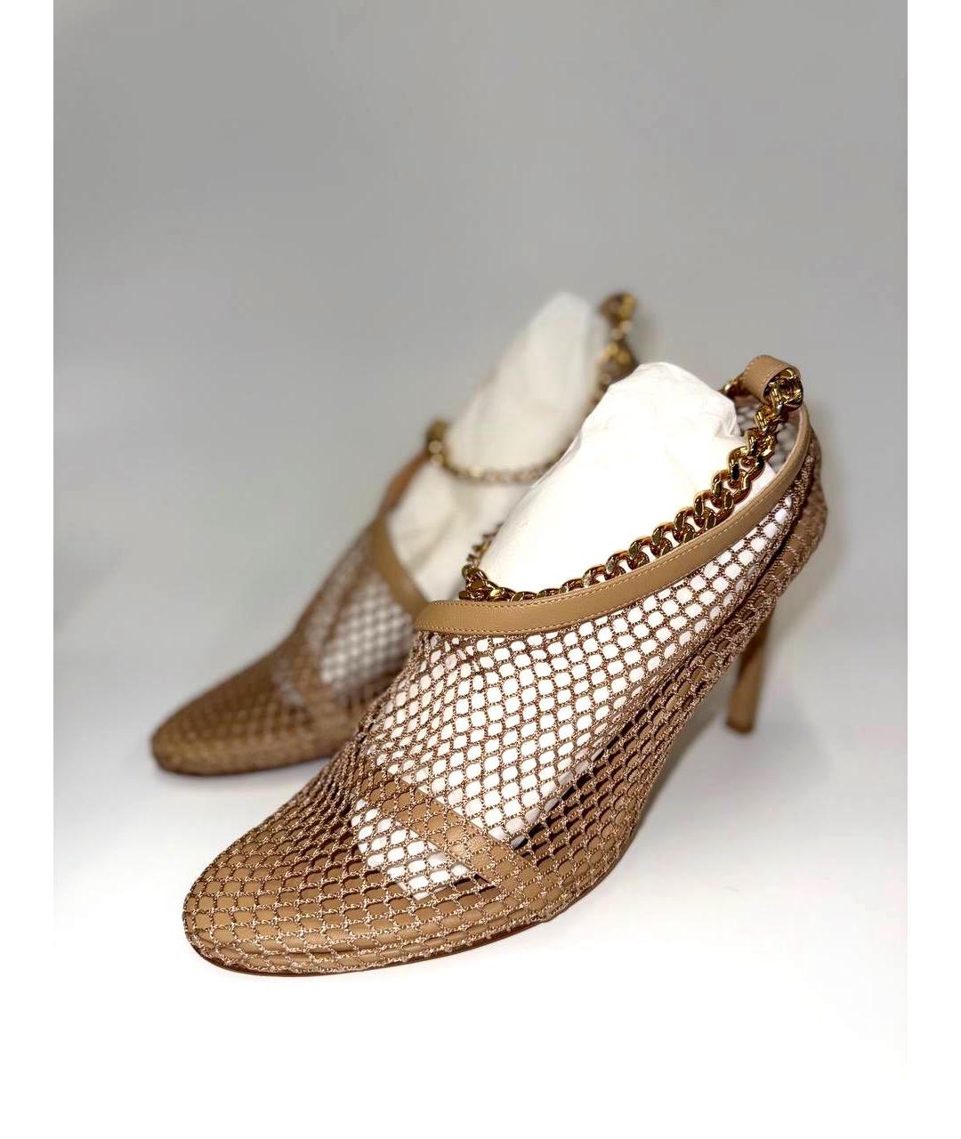 BOTTEGA VENETA Бежевые босоножки, фото 4