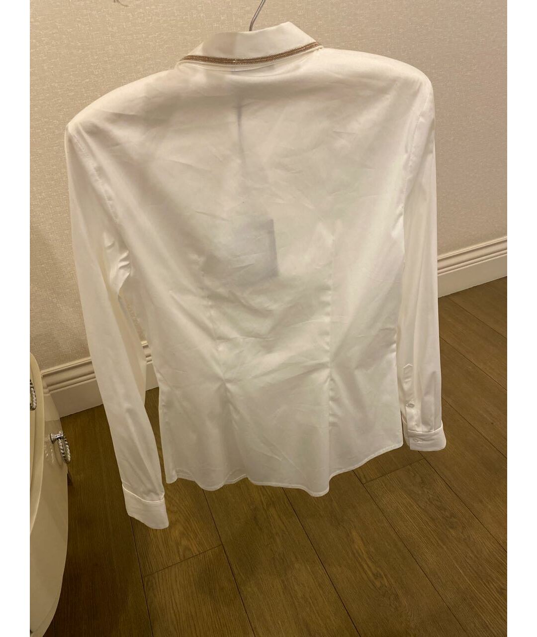 PESERICO Белая хлопковая рубашка, фото 2