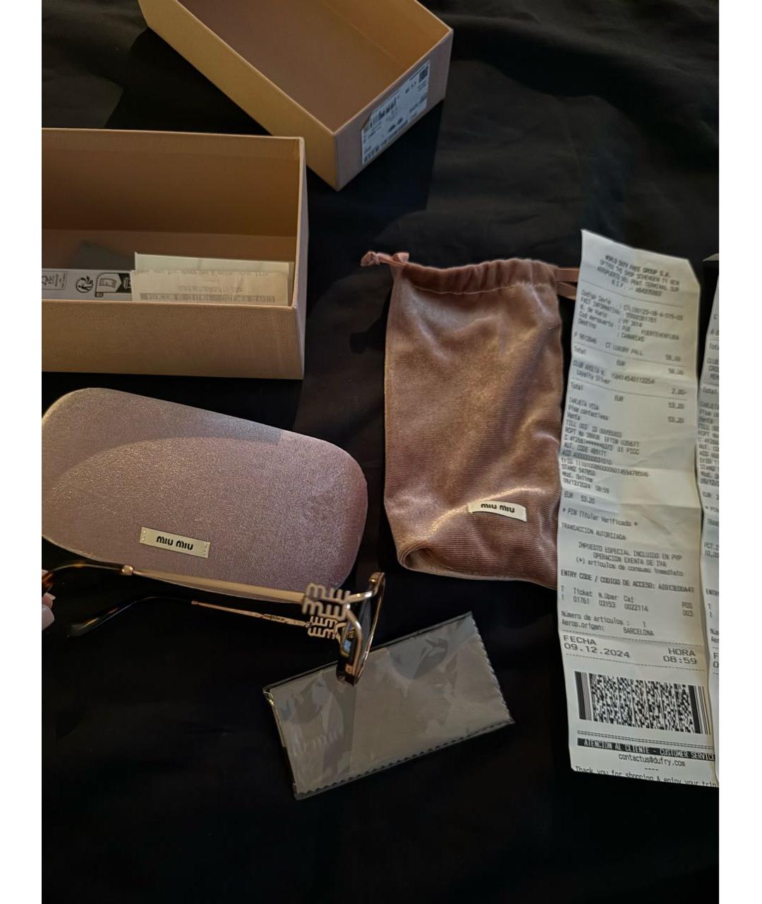 MIU MIU Синие металлические солнцезащитные очки, фото 4