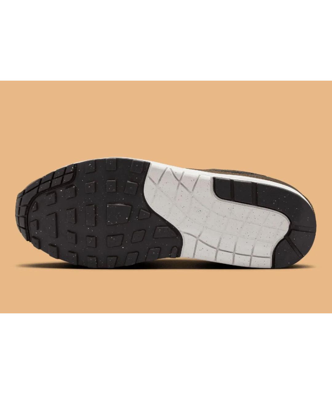 NIKE Хаки кожаные низкие кроссовки / кеды, фото 6