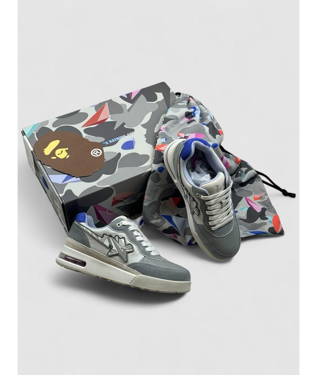 BAPE Серые кроссовки, фото 2