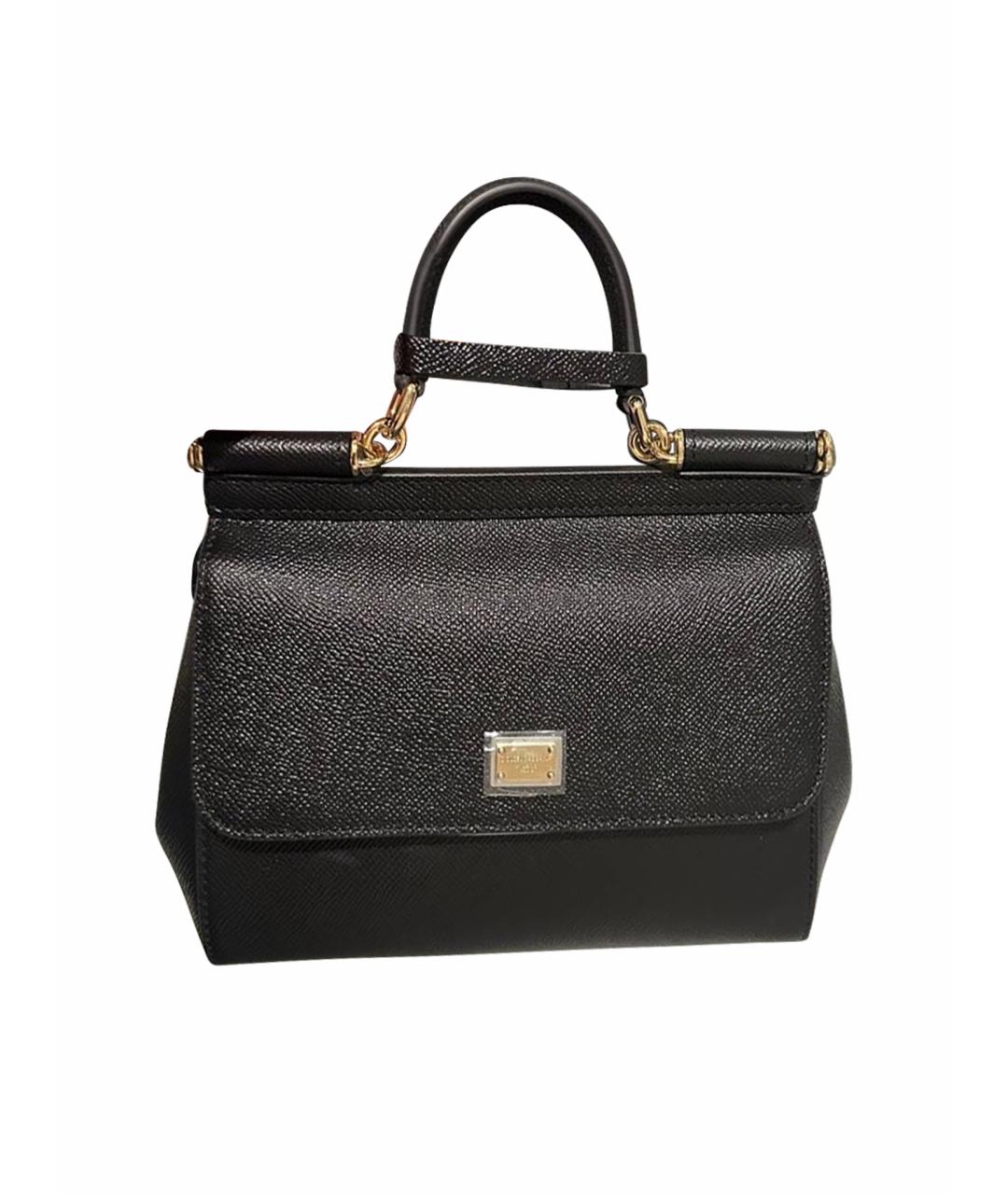 DOLCE&GABBANA Черная сумка с короткими ручками, фото 1