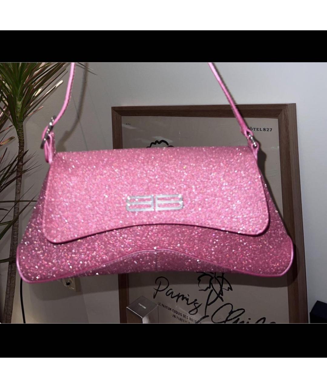 BALENCIAGA Розовая сумка с короткими ручками, фото 3