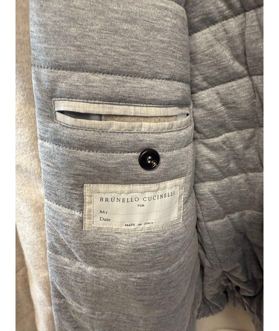BRUNELLO CUCINELLI Бежевая кашемировая куртка, фото 5
