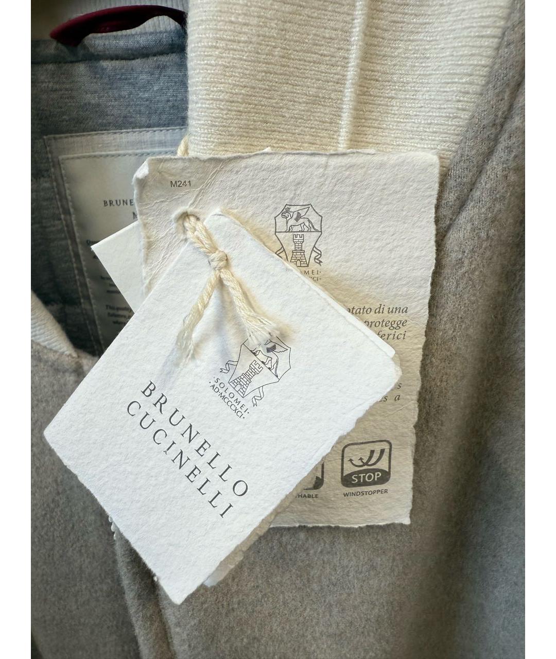 BRUNELLO CUCINELLI Бежевая кашемировая куртка, фото 4