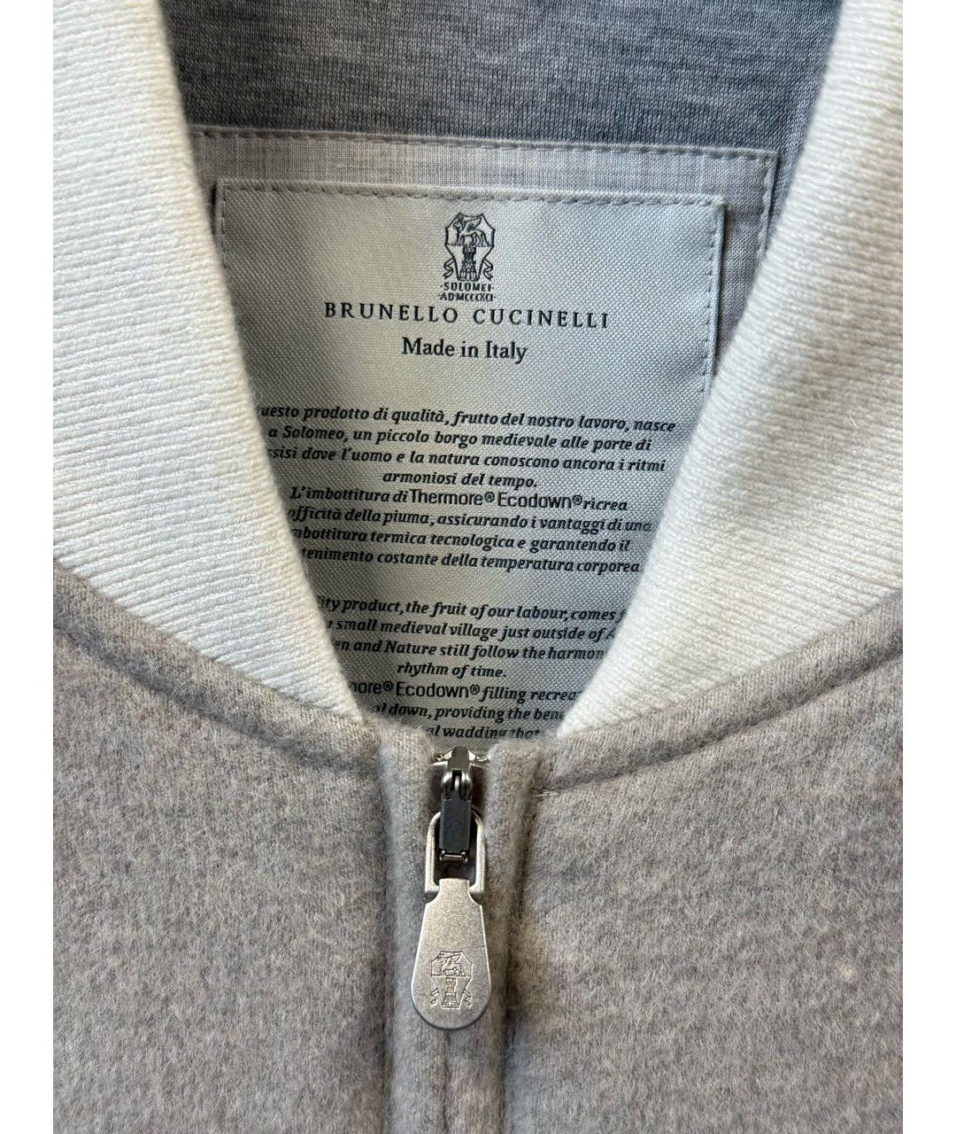 BRUNELLO CUCINELLI Бежевая кашемировая куртка, фото 3