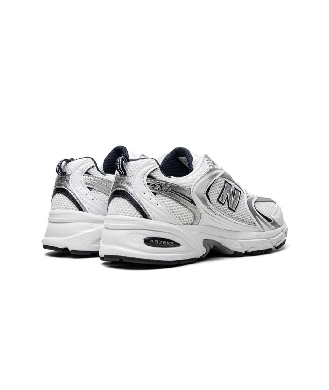 NEW BALANCE Белые текстильные низкие кроссовки / кеды, фото 2