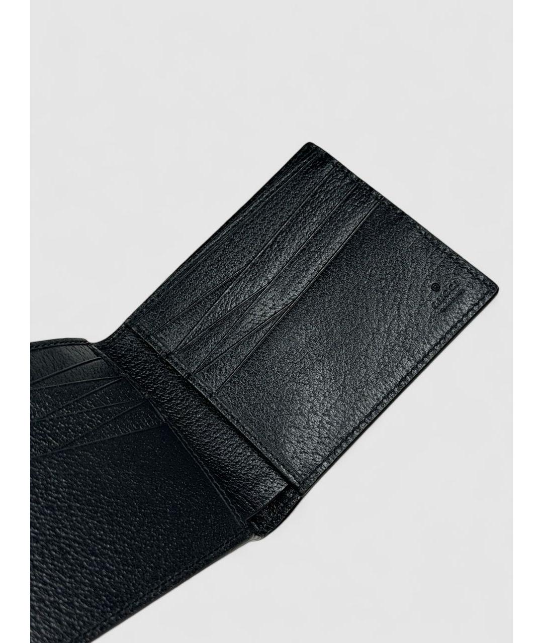 GUCCI Черный кожаный кошелек, фото 4