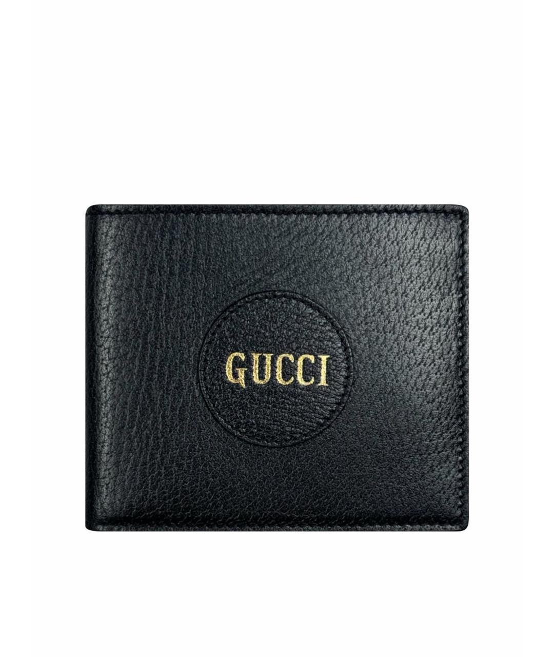 GUCCI Черный кожаный кошелек, фото 1