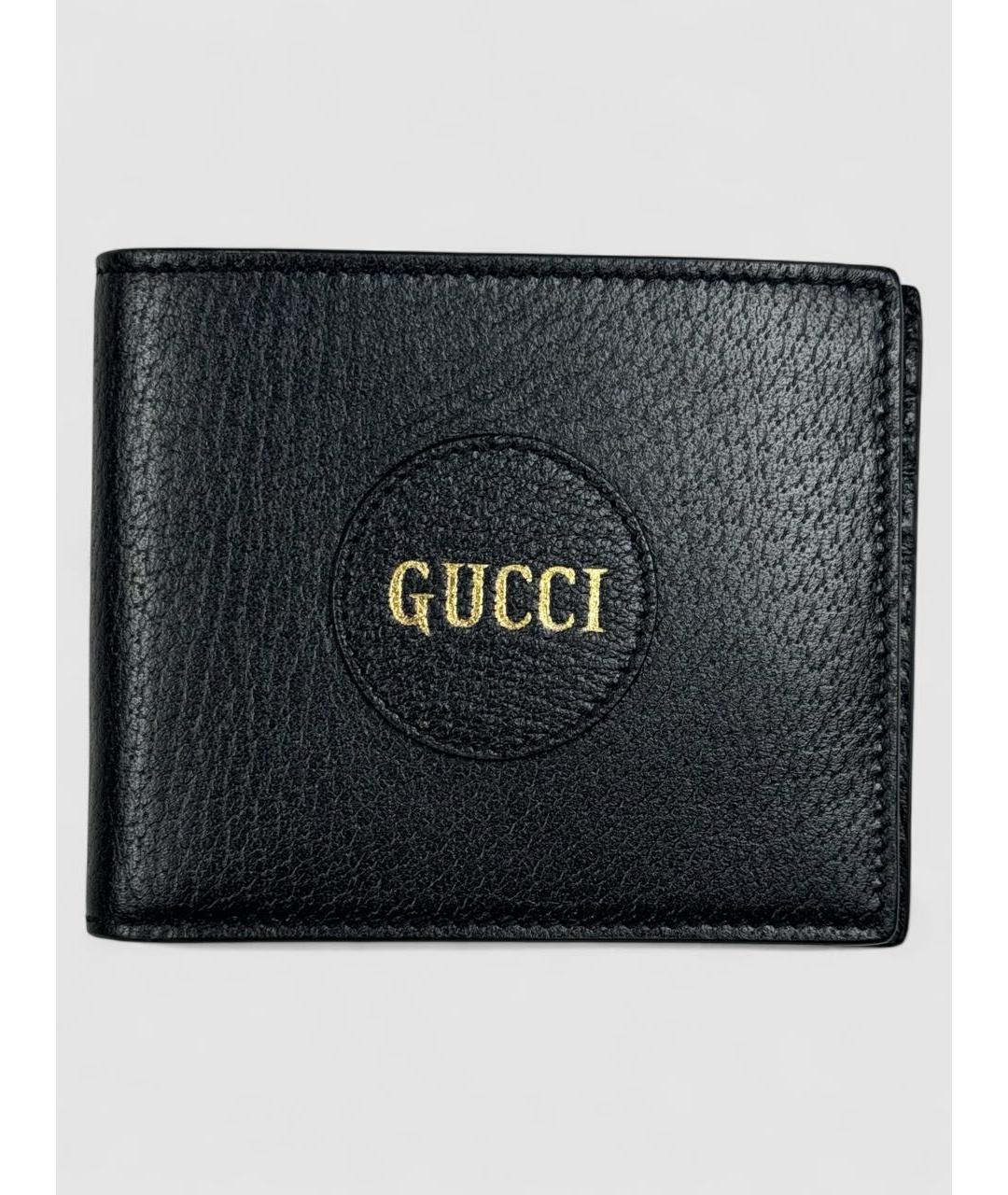 GUCCI Черный кожаный кошелек, фото 6