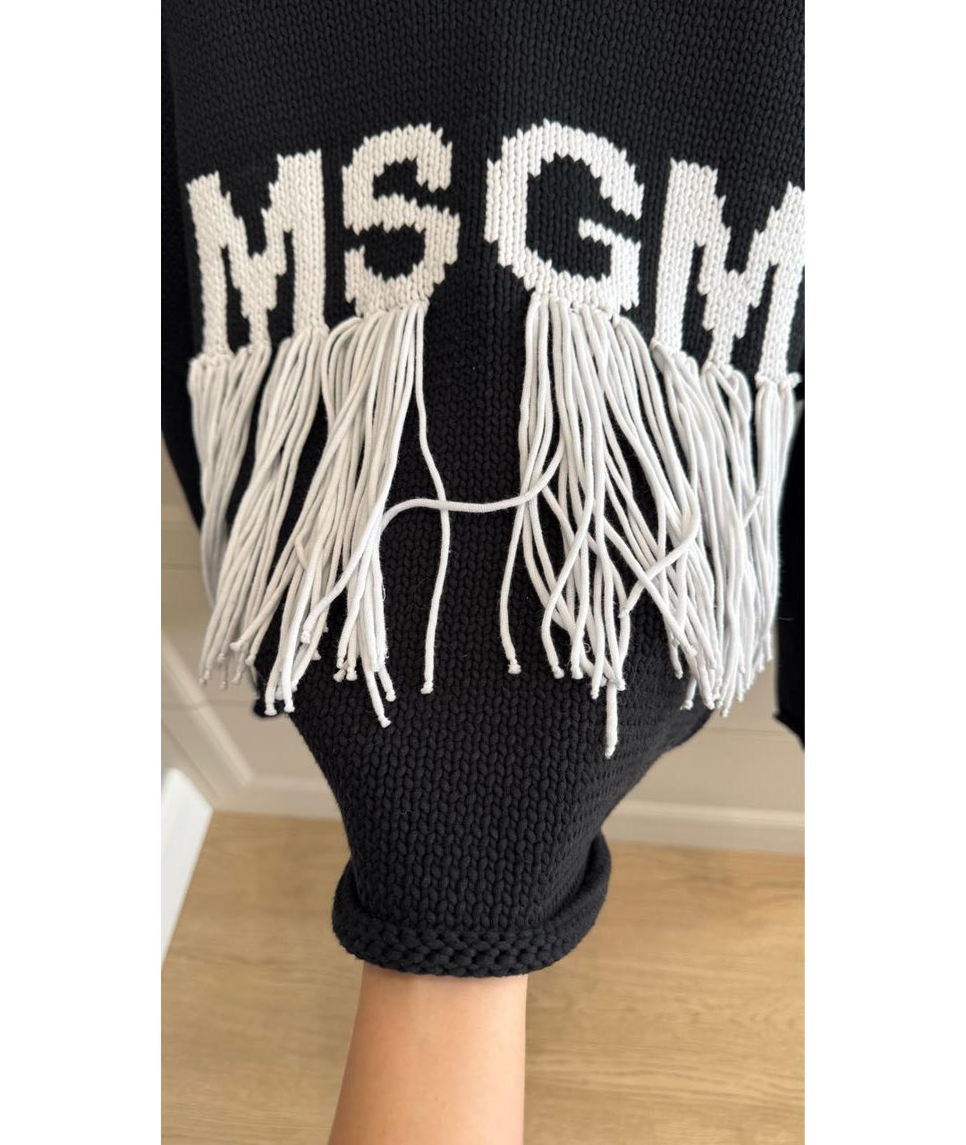 MSGM Черный хлопковый джемпер / свитер, фото 3