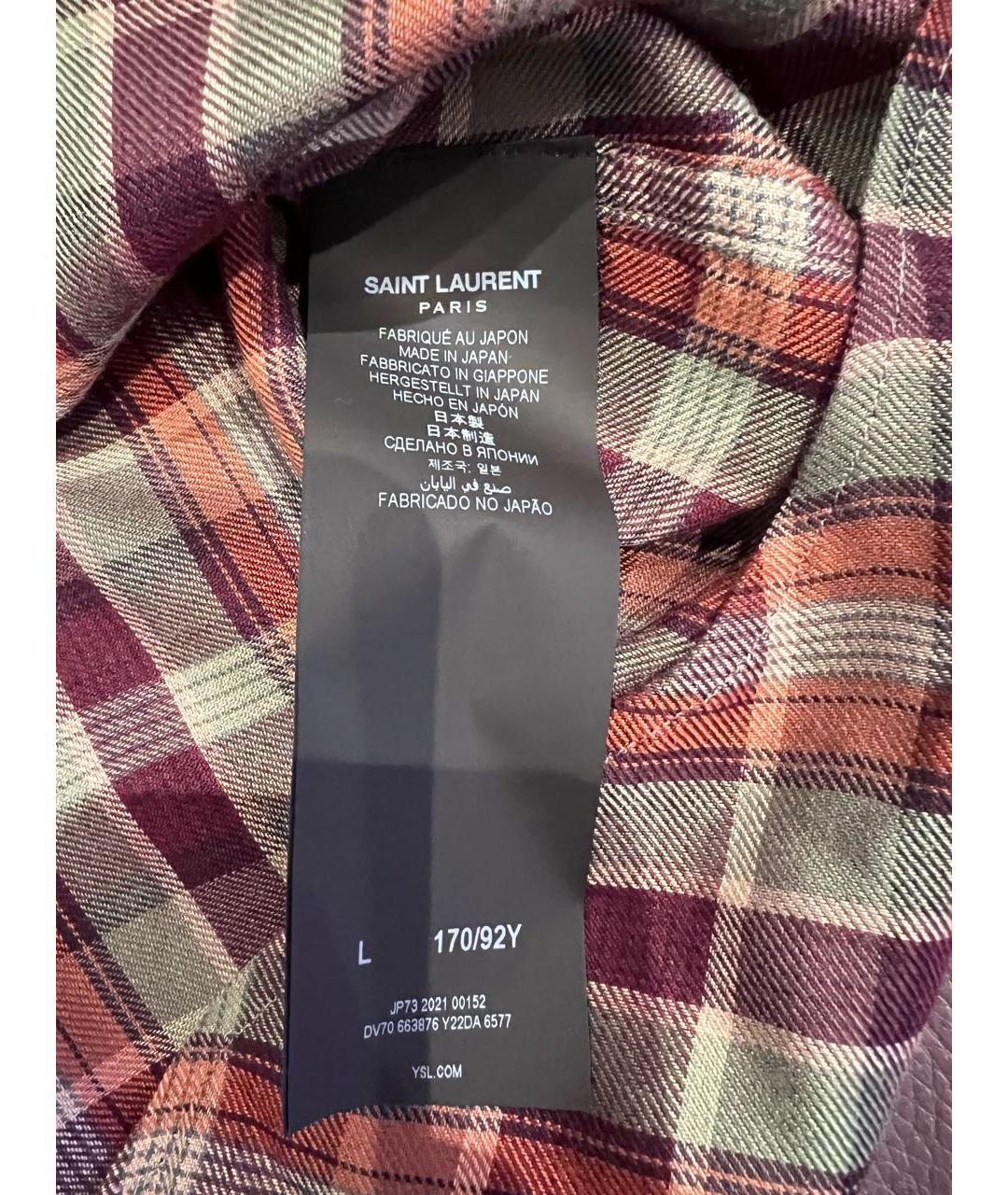 SAINT LAURENT Мульти рубашка, фото 6