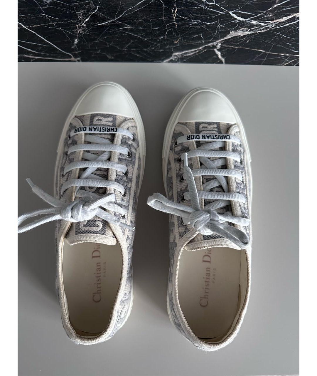 CHRISTIAN DIOR Серые кеды, фото 3