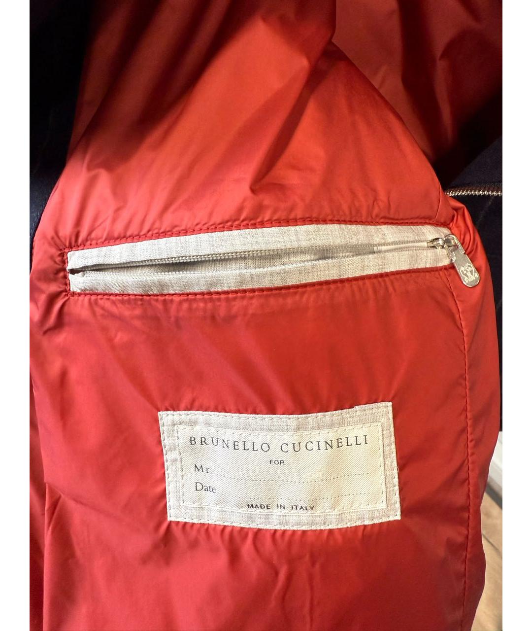 BRUNELLO CUCINELLI Темно-синий шерстяной жилет, фото 4
