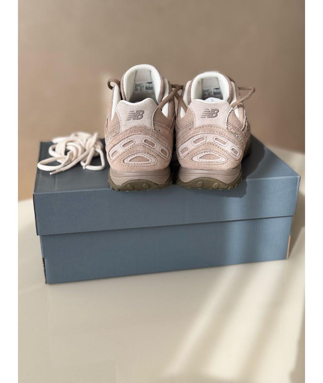 NEW BALANCE Коричневые замшевые низкие кроссовки / кеды, фото 3