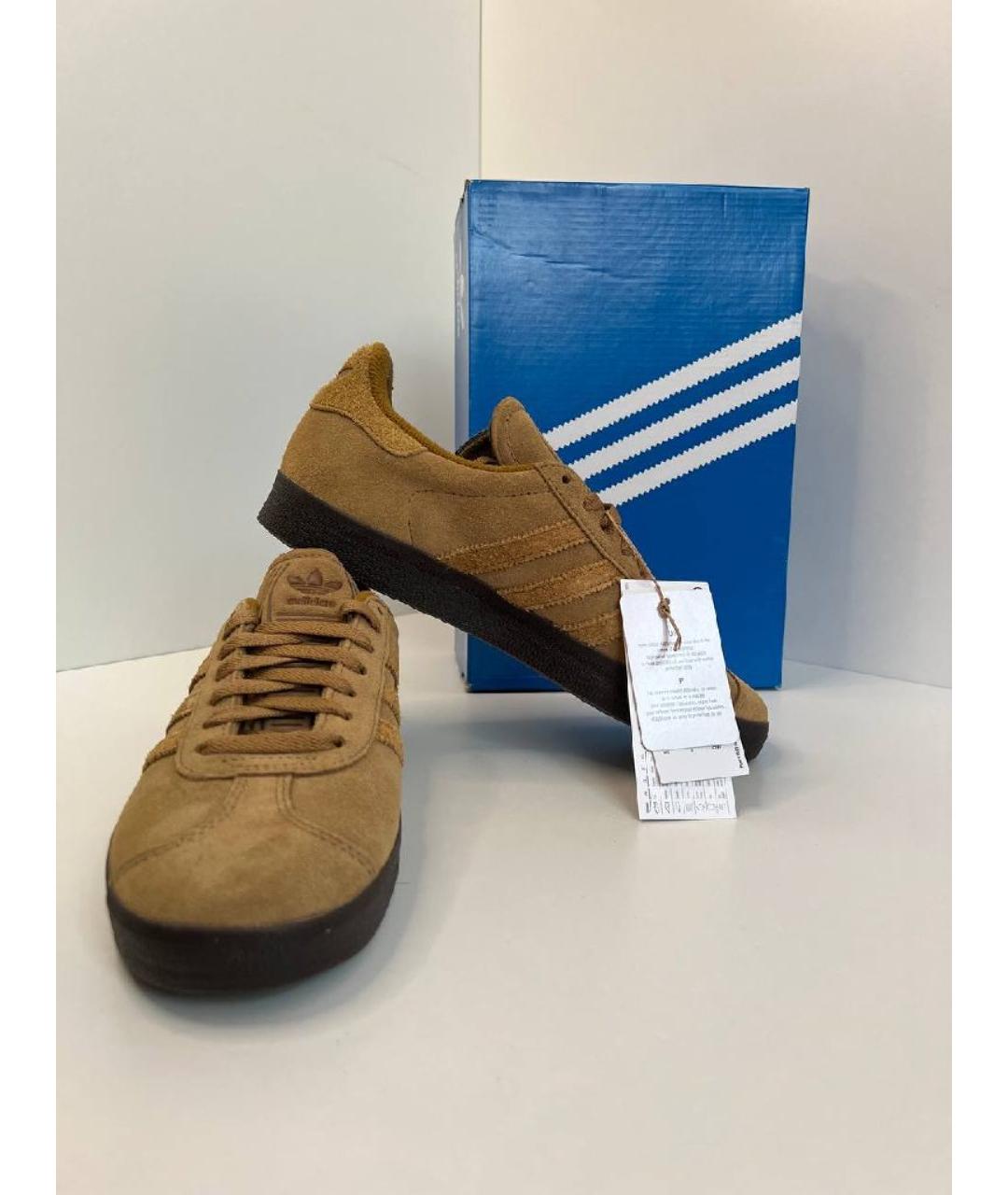 ADIDAS Коричневые замшевые кеды, фото 2