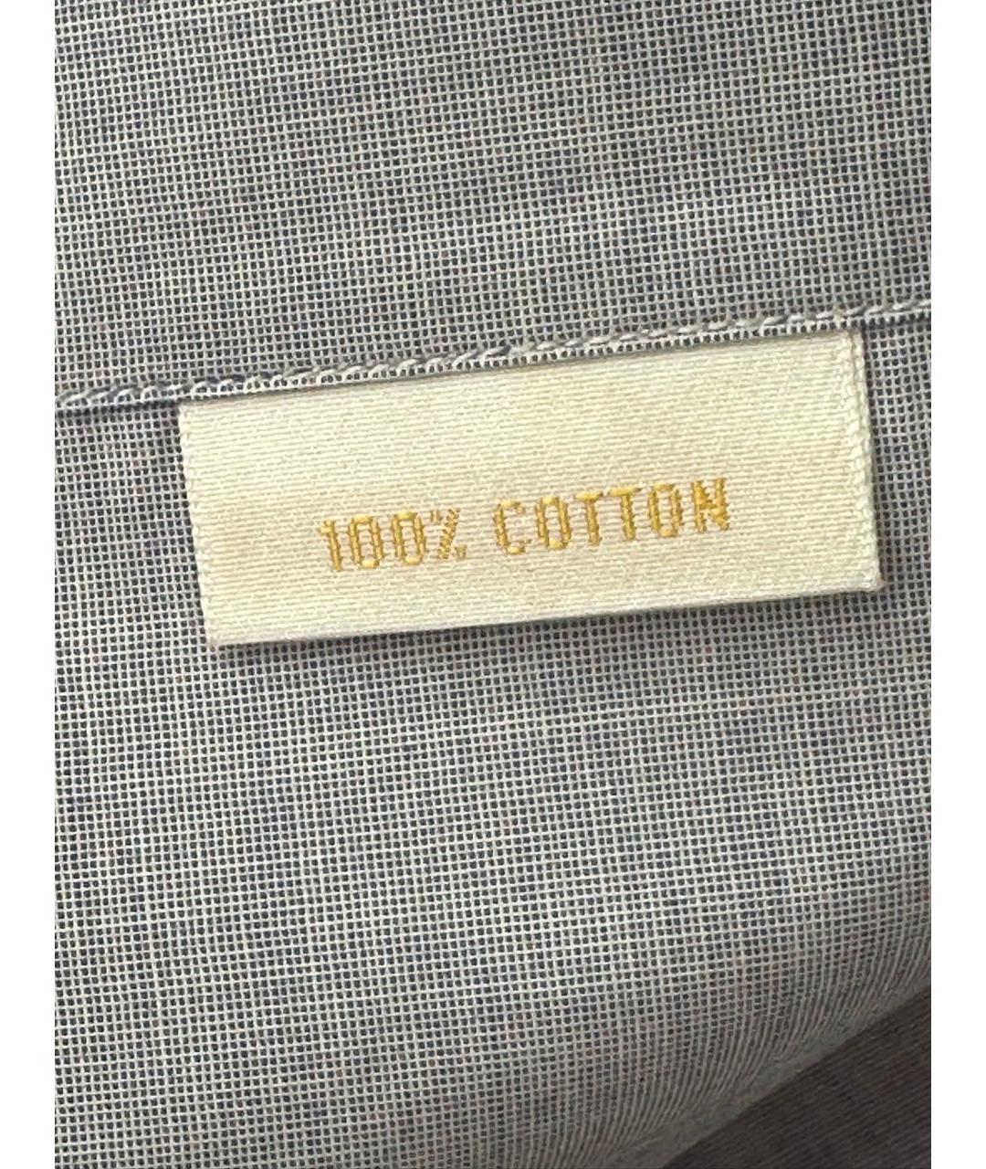 BRIONI Голубая хлопковая классическая рубашка, фото 6