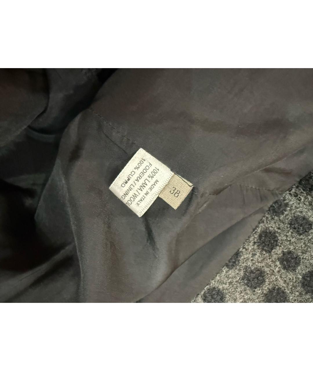 BOTTEGA VENETA Антрацитовое шерстяное пальто, фото 4
