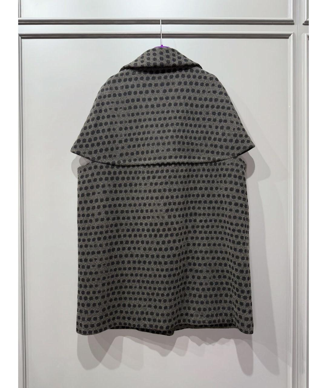 BOTTEGA VENETA Антрацитовое шерстяное пальто, фото 2