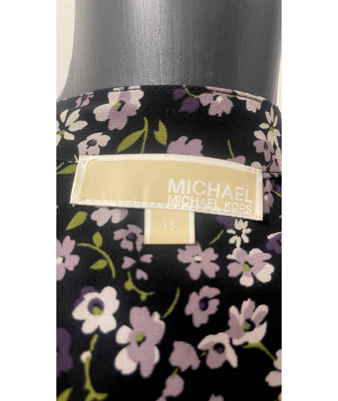 MICHAEL MICHAEL KORS Черное полиэстеровое повседневное платье, фото 7