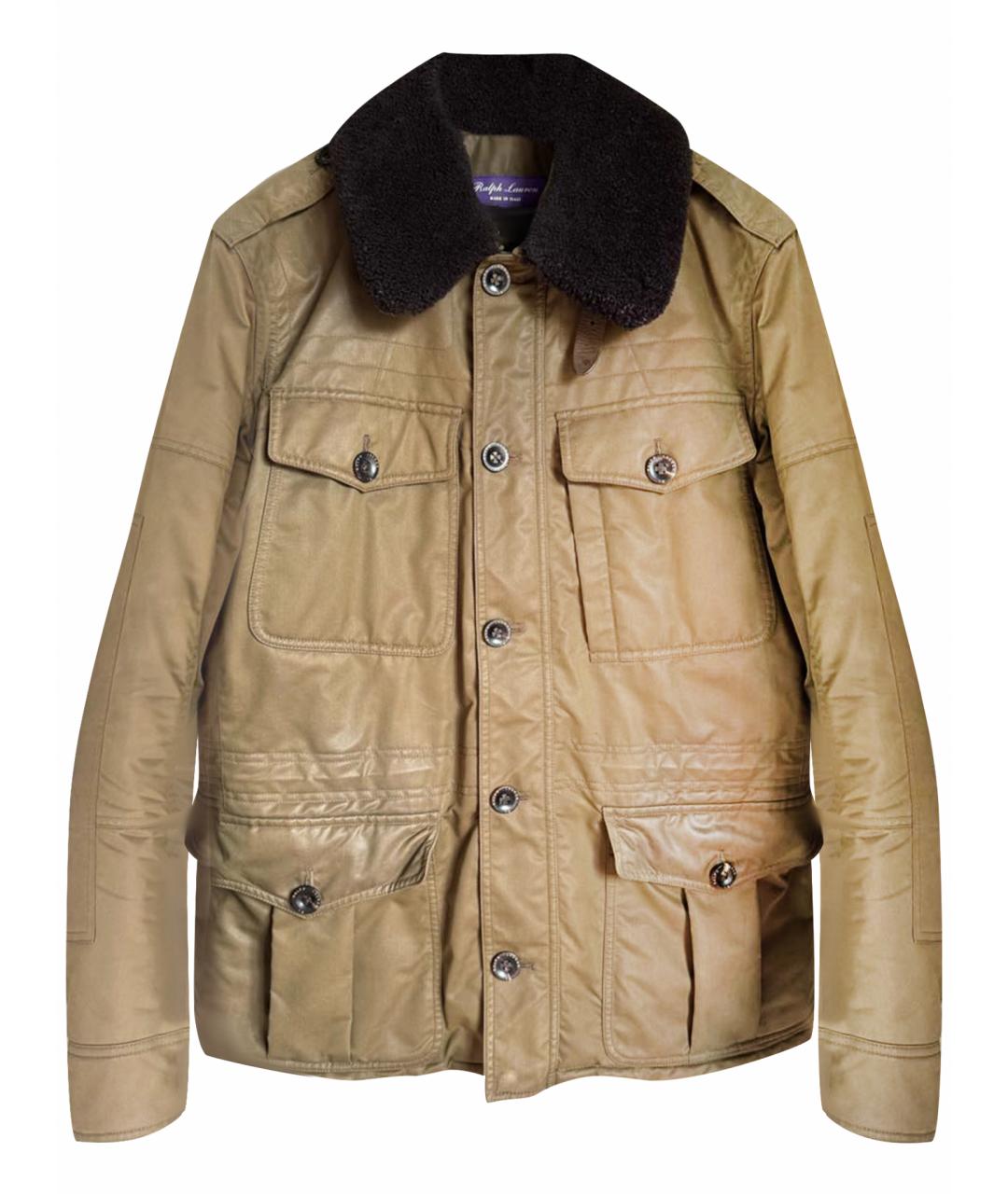 RALPH LAUREN PURPLE LABEL Хаки хлопковая куртка, фото 1