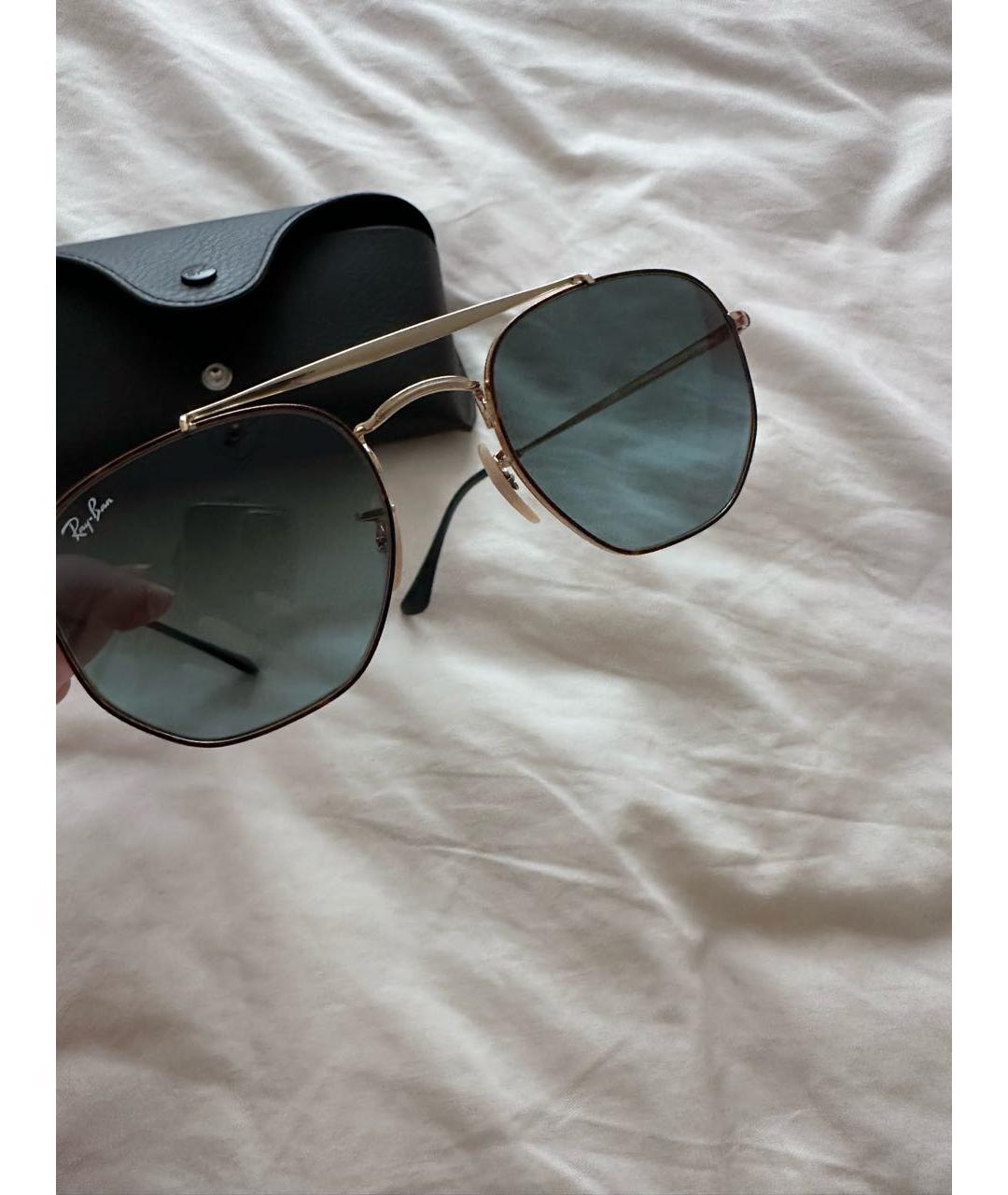 RAY BAN Металлические солнцезащитные очки, фото 4