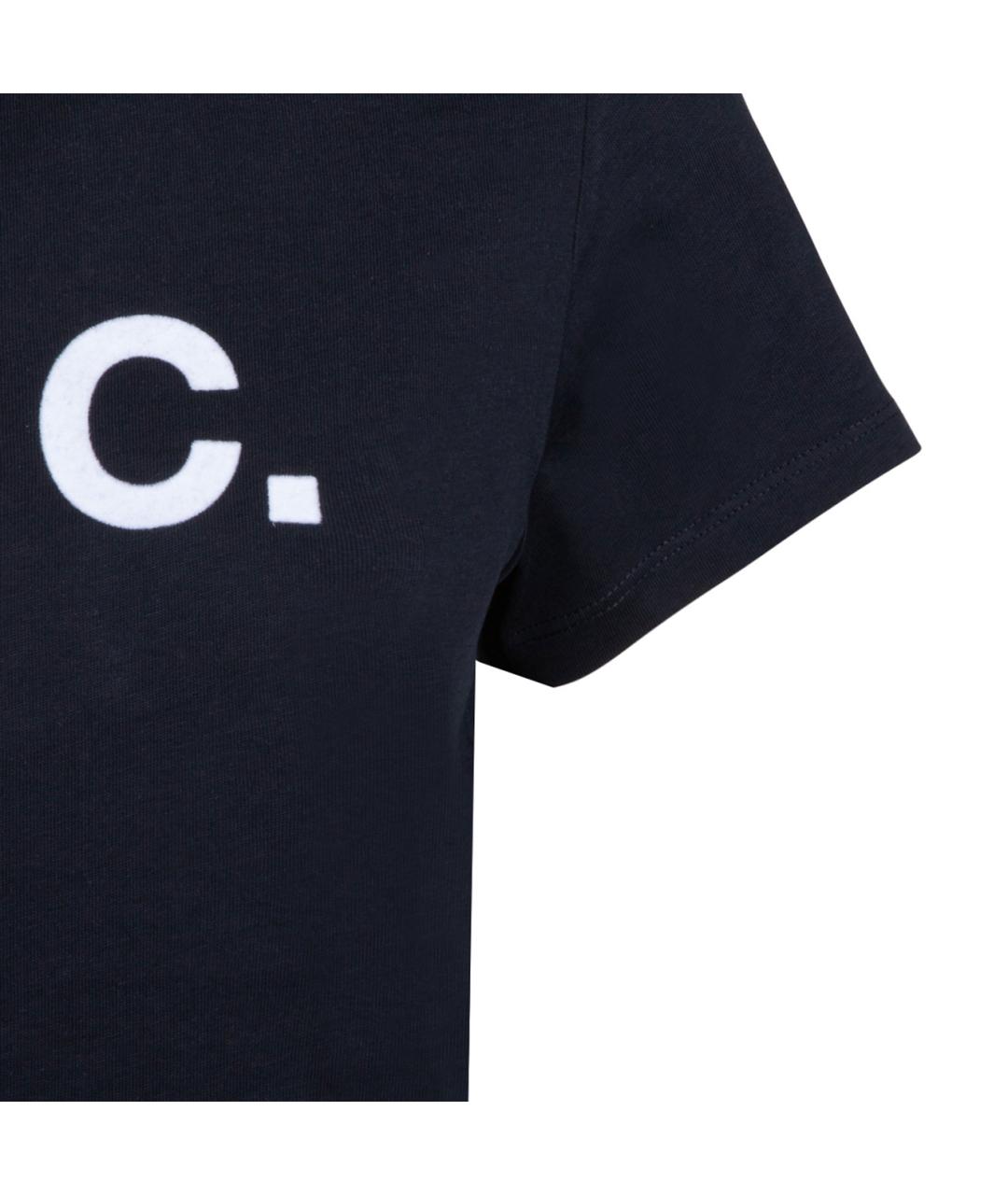 A.P.C. Синяя хлопковая футболка, фото 4