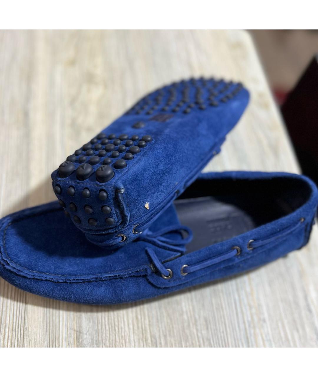 CAR SHOE Синие замшевые мокасины, фото 4