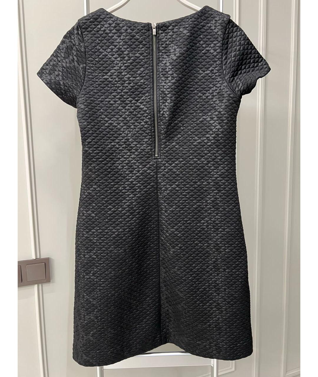 HUGO Черное полиэстеровое повседневное платье, фото 2