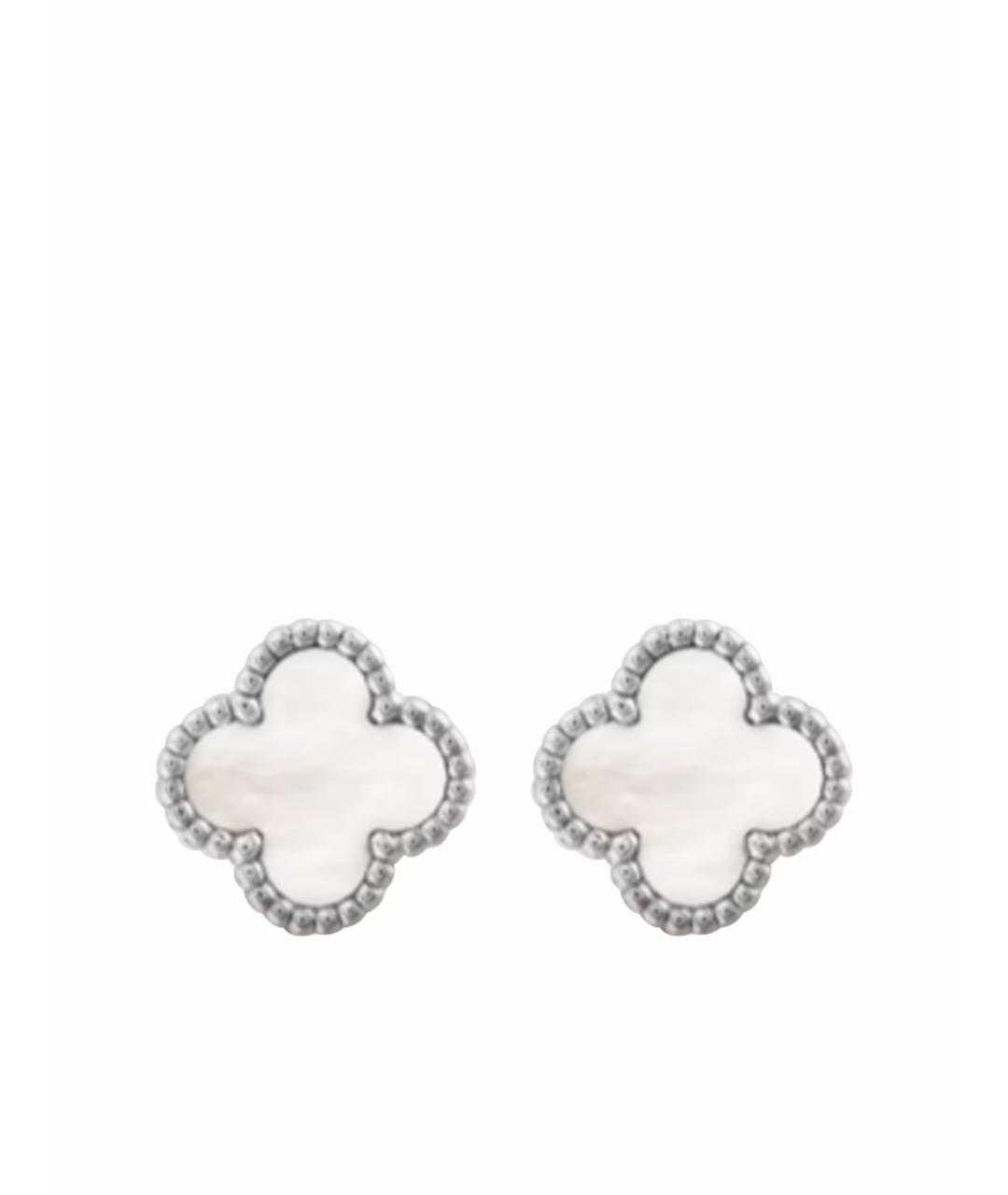 VAN CLEEF & ARPELS Белые серьги из белого золота, фото 1