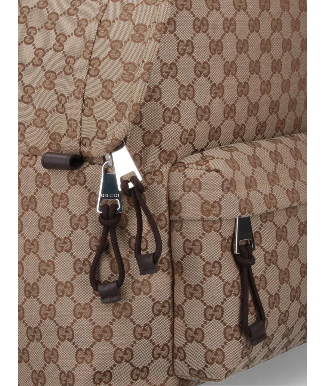 GUCCI Бежевый синтетический рюкзак, фото 4