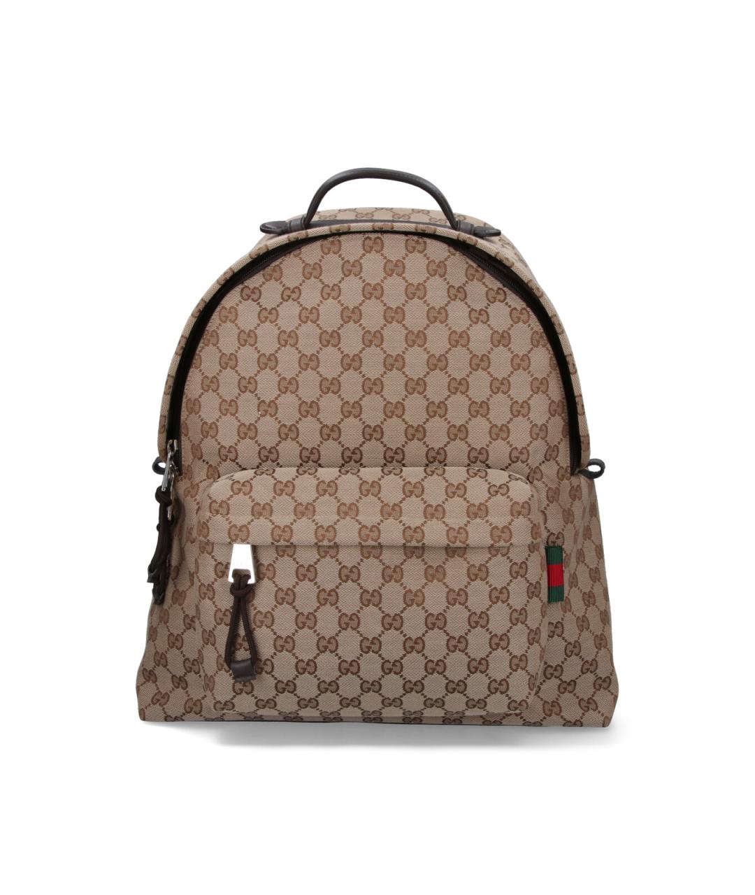 GUCCI Бежевый синтетический рюкзак, фото 1