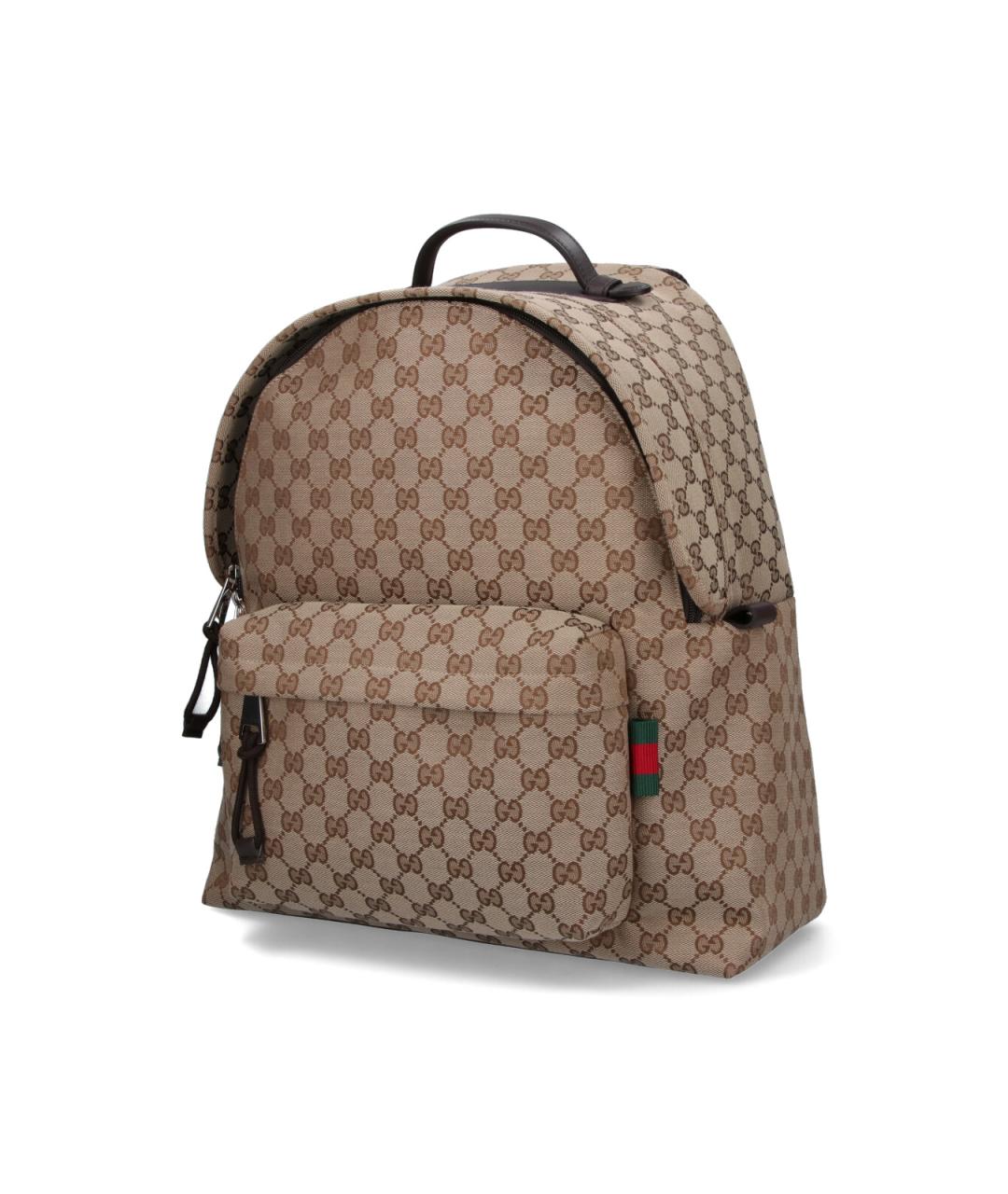 GUCCI Бежевый синтетический рюкзак, фото 2