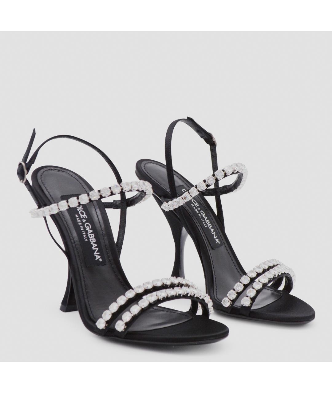 DOLCE&GABBANA Черные босоножки, фото 2