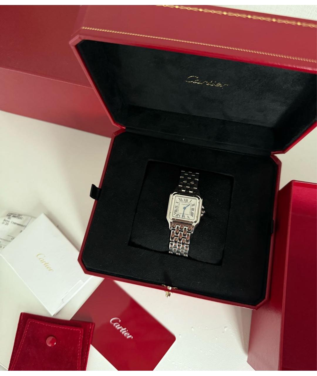 CARTIER Серебряные часы, фото 3