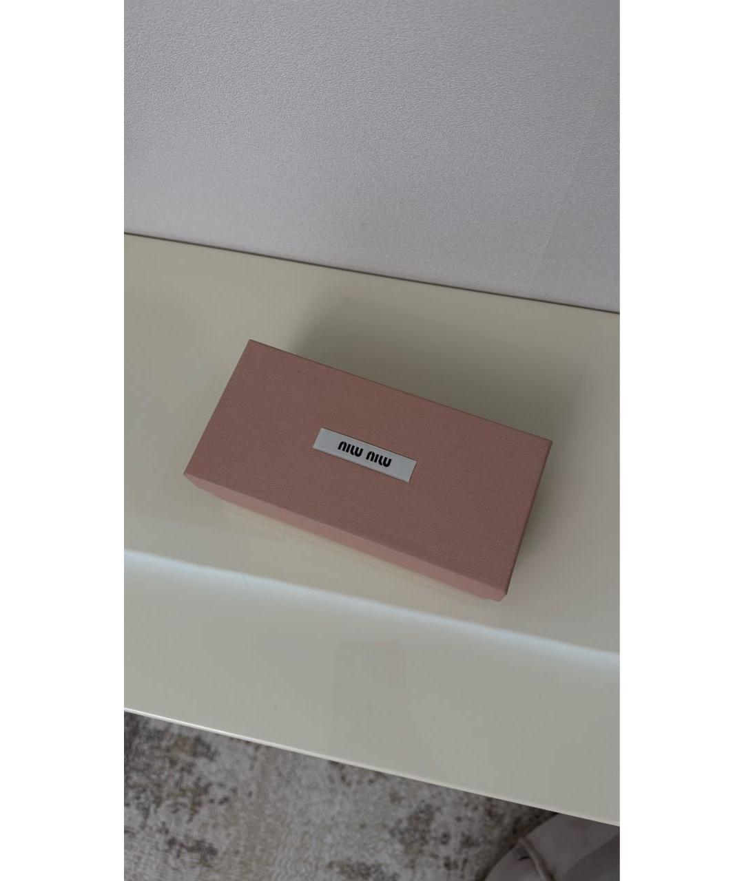 MIU MIU Черные пластиковые солнцезащитные очки, фото 4