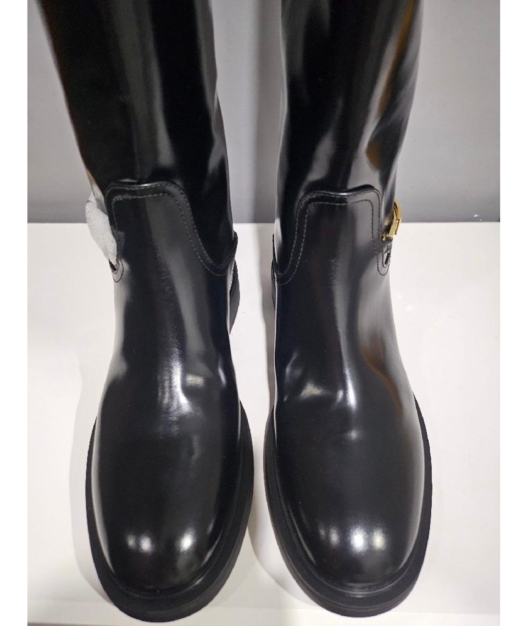 GIANVITO ROSSI Черные сапоги из лакированной кожи, фото 3