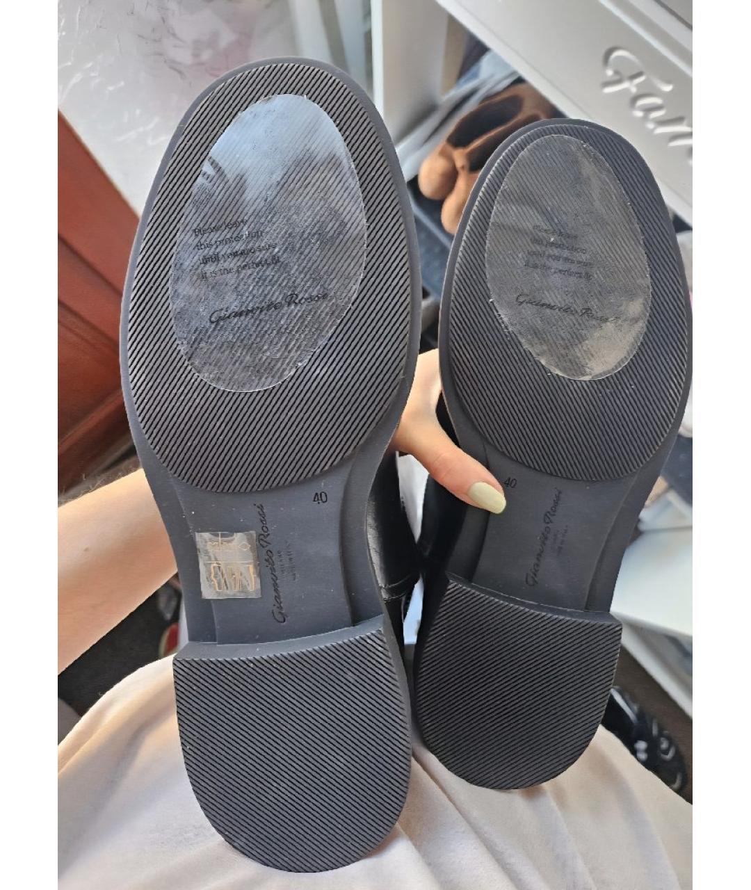 GIANVITO ROSSI Черные сапоги из лакированной кожи, фото 6