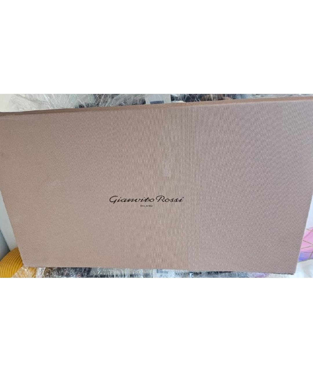 GIANVITO ROSSI Черные сапоги из лакированной кожи, фото 5